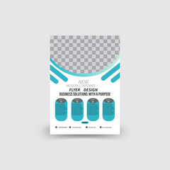 Read Color Natural Shape A4 Size Corporate Business Flyer or Brochure Template Design For marketing .
