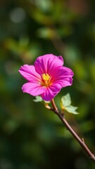 Fototapeta premium A single Dutara flower on a slender tree stem, floral, dutara, bloom