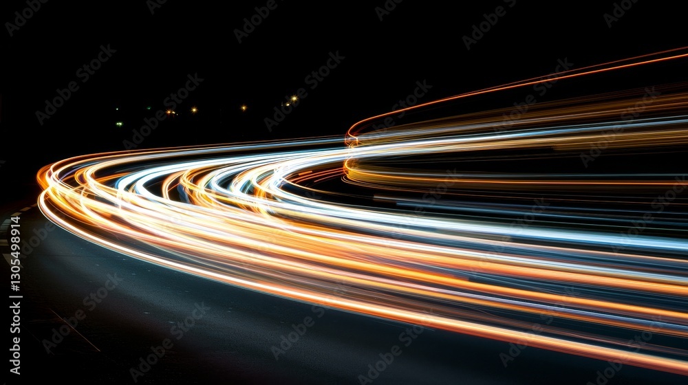 Poster global data transfer and cyber technology: an abstract representation of high-speed connection backg