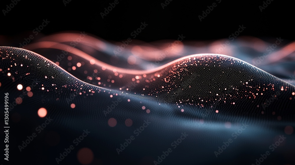 Poster quantum processing and deep learning stock represent the future of new technology for business or sc