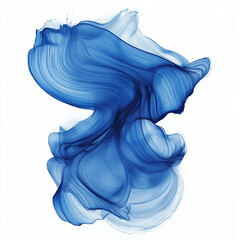 Obraz premium Blue Ink Stroke with Soft Edges