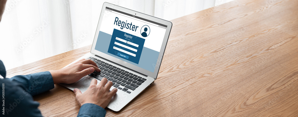 Wall mural online registration form for modish form filling on the internet website