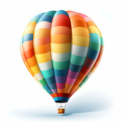 Obraz premium Colorful Hot Air Balloon Adventure A Journey Through the Sky
