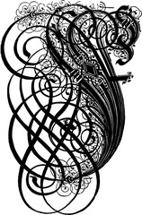 Fancy Calligraphy Letter F