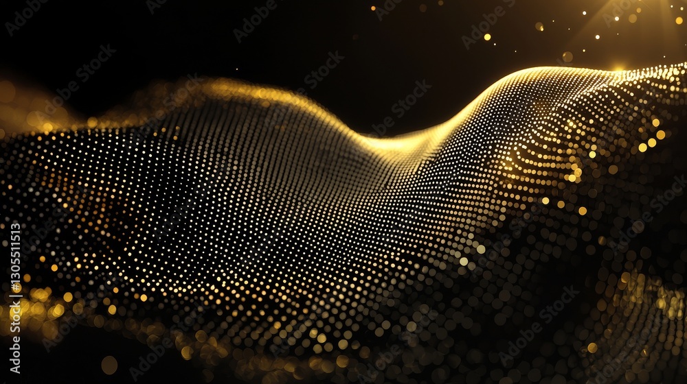 Poster a technological backdrop featuring interconnected lines and dots, symbolizing big data visualization