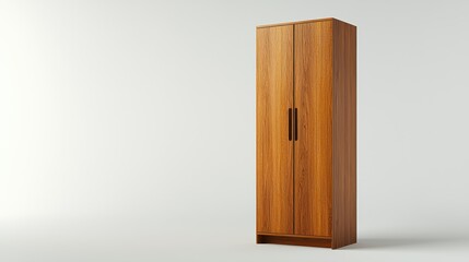 Fototapeta premium Modern Wooden Cabinet Design with Clean Lines and Stylish Look