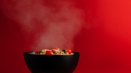 close up of biryani with copy space free space.