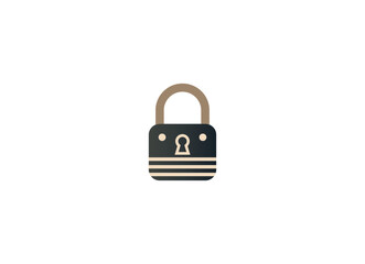 Vector illustration of padlock on isolated background	