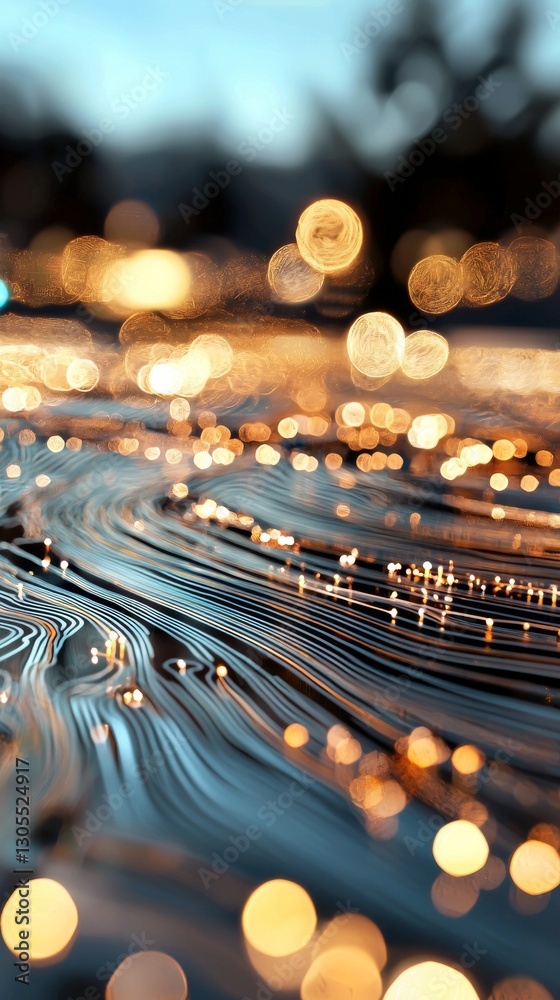 Poster a quantum computing system's abstract technology background features a cyber network grid and interc