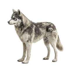 alaskan malamute 3D render