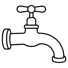 faucet with a drop of water