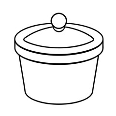 vector illustration of a trash can