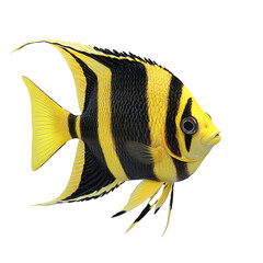Naklejka premium angelfish 3D render