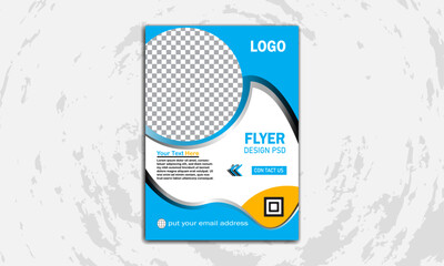 How about "Professional Business Flyer Design &ndash; Modern & Eye-Catching Templates | Multicelor theme | CMYK & Yellow, Blue Colour | Geometeric Design