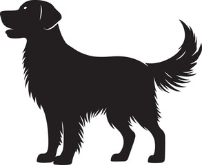 Dog Silhouette Vector Image Art & Illustration