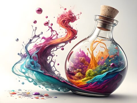 Magical Elixir: A Splash of Colorful Alchemy
