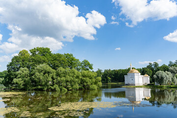 Turkish Bath pavilion in the Catherine Park in Tsarskoye Selo