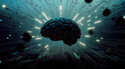 brain technology circuits artificial intelligence AI A.I. futuristic quantum computing