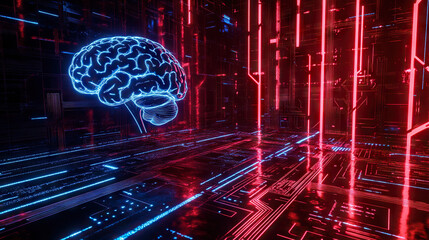 brain technology circuits artificial intelligence AI A.I. futuristic quantum computing