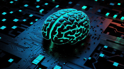 brain technology circuits artificial intelligence AI A.I. futuristic quantum computing