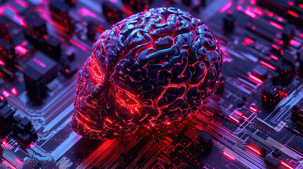 brain technology circuits artificial intelligence AI A.I. futuristic quantum computing