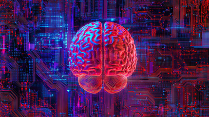 brain technology circuits artificial intelligence AI A.I. futuristic quantum computing