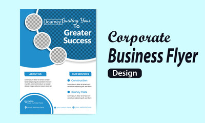 Modern Business Flyer Design for Construction and Granny Flats.A professional, visually appealing flyer showcasing a modern design.