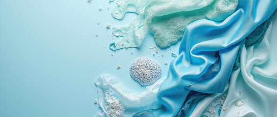 Naklejka premium Delicate textures create a calm ocean-inspired design