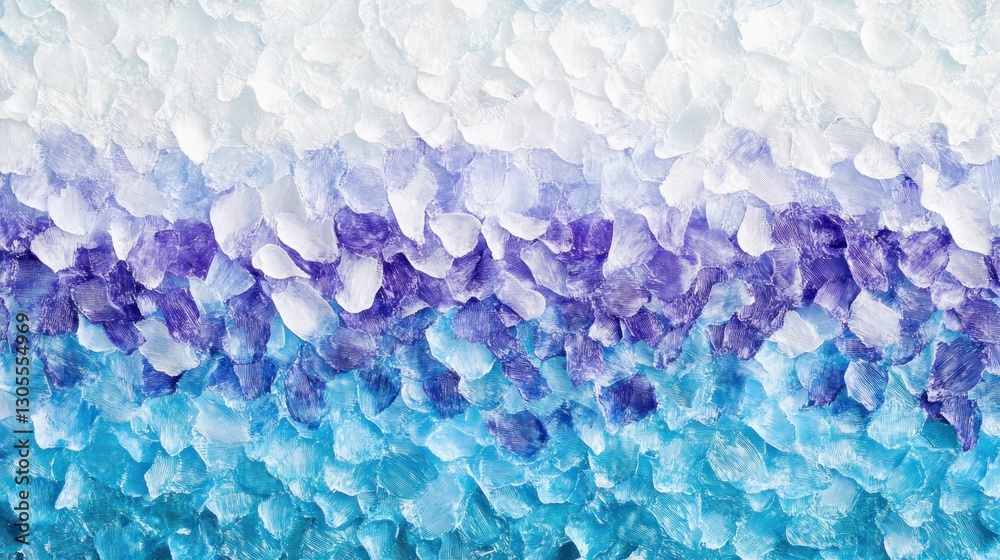 Poster abstract artwork with a gradient of blues and purples