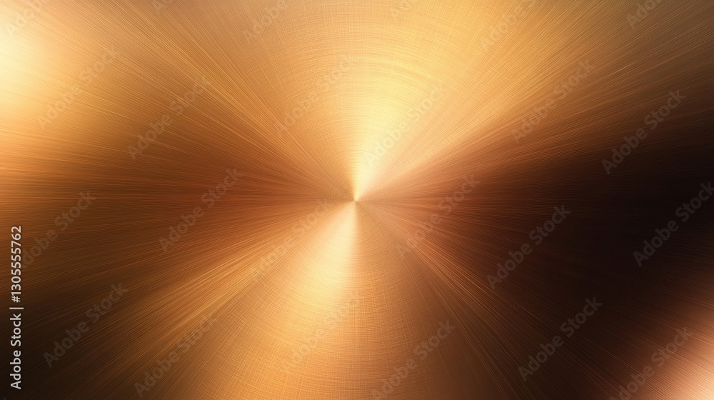 Poster a metallic copper texture displays concentric linear concentrated patterns clearly