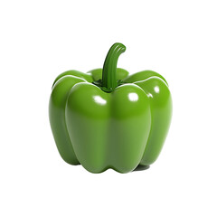 green bell pepper 3D render