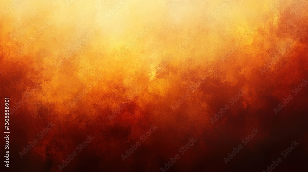 Poster Warm orange and red abstract texture with a gradient background