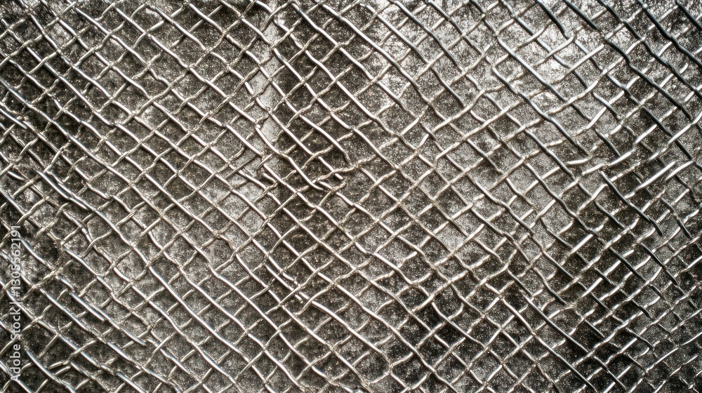 Poster this metal mesh shows a detailed pattern of intertwined lines