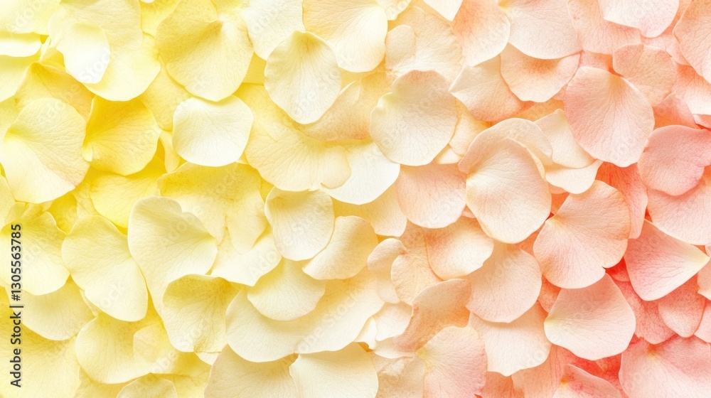 Poster a collection of overlapping rose petals in several color hues
