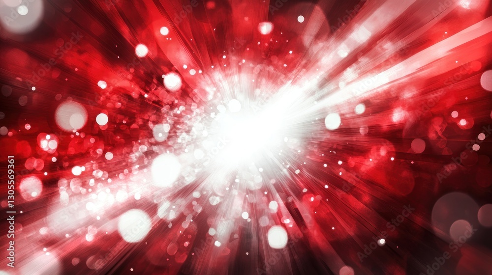 Poster intense abstract depiction of a bright explosion of light and color