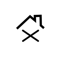 Line house icon. Line home icon. Minimalist home icon.
