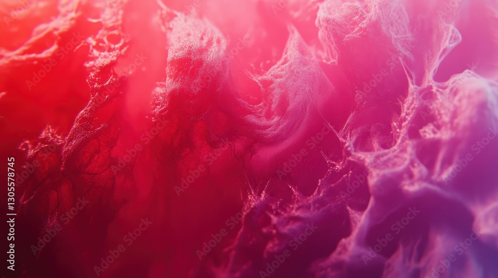Aufkleber abstract red and pink cloudy forms illuminated by light