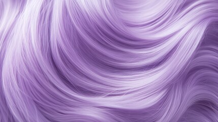 Fototapeta premium Lavender hair waves close-up