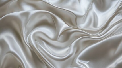 Fototapeta premium White gray satin texture that is white silver fabric silk panorama background with beautiful soft blur pattern natural.