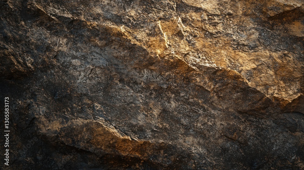 Poster a close up view of a textured rock surface