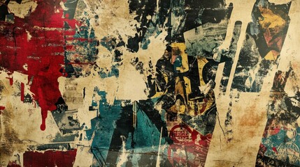 Fototapeta premium Wallpaper of timeworn comic paper with faded halftone and curled page edges