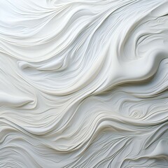 Obraz premium Abstract White Sculptures Serene Swirls and Curving Lines