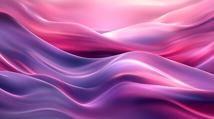 Obraz premium A smooth abstract design of flowing pink and purple waves