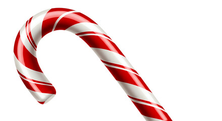 Fototapeta premium traditional red and white striped Christmas candy cane 