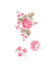 bouquet of pink roses