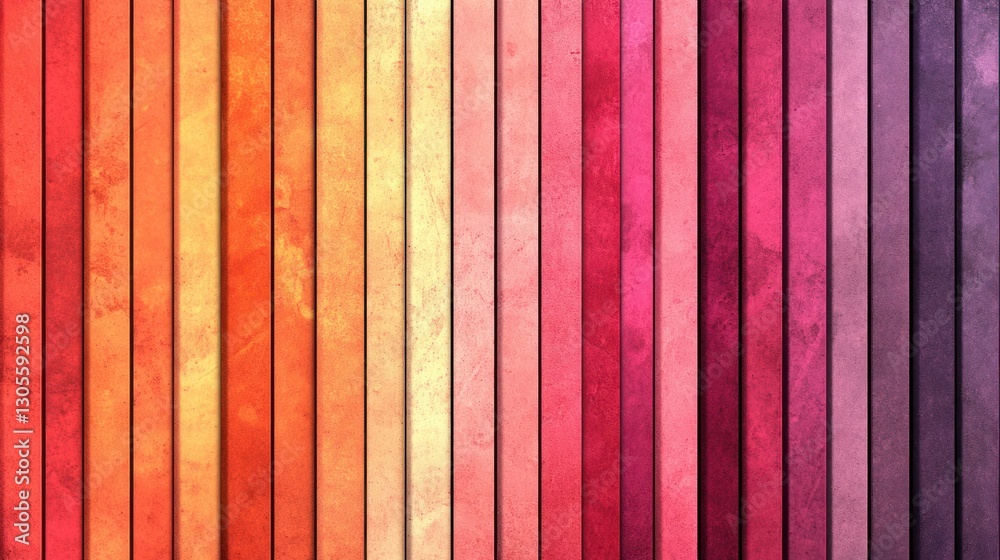 Poster Colorful vertical stripes create a vibrant and textured background pattern