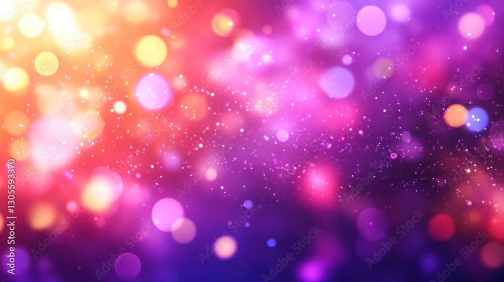 Aufkleber beautiful bokeh effect with vibrant colors and shimmering sparkles