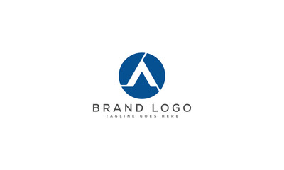 letter A logo design vector template design for brand.