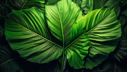 green leaf background