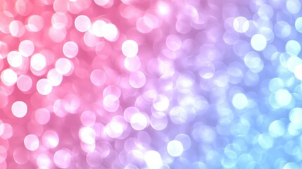 Pink and Blue Glitter Bubbles Create a Gradient Design